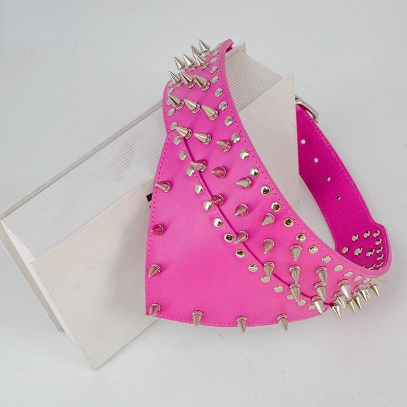 Collar Pet Spikes Triangle Scarf Antibite Dog Leash Pet Supplies Medium And Large Circle Dog Collar Protection