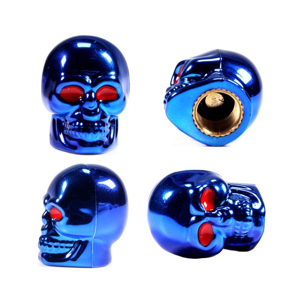 Skull Style Bike Motorcycle Valve Stem Cap Tyre Accessories Dust-proof Cover Protective Cover