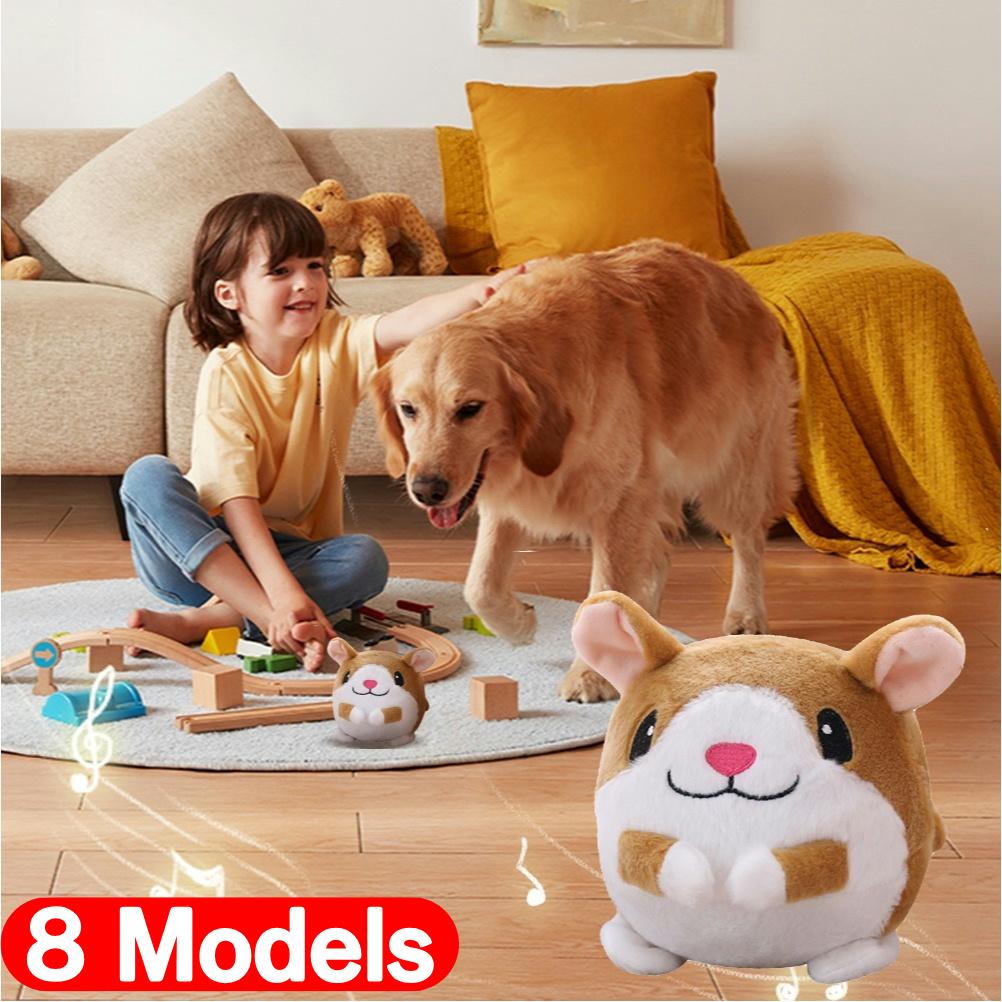 Электронная игрушка для собак, музыкальная вибрация, прыгающий мяч, кусающий щенка, мяч, активный, движущийся плюшевый питомец, поющая игрушка для собак, для игр в помещении