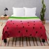 Fruit pattern flannel blanket cartoon print decorative blanket cover blanket