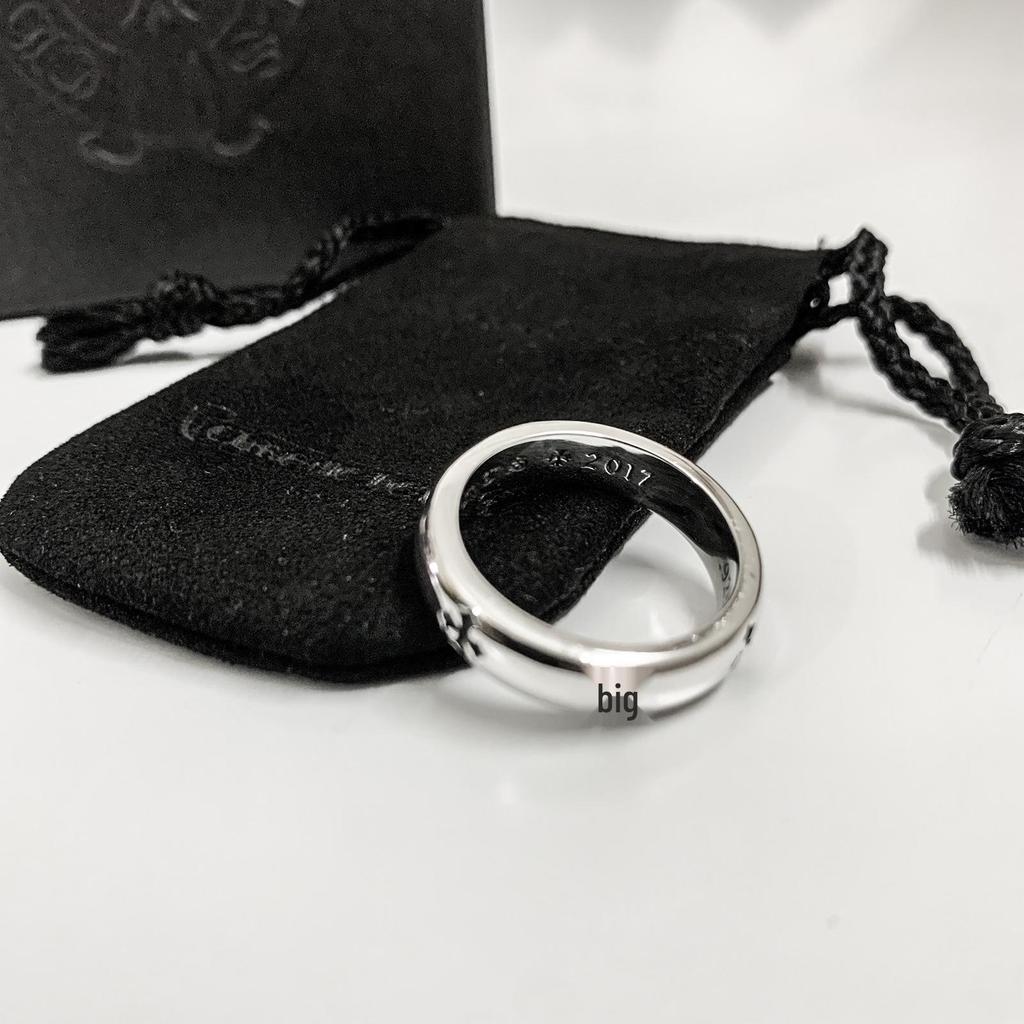 925 Silver Croissant Cross Ring: Unisex Minimalist Hip Hop Style