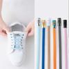 Fast No Tie Shoelaces Laces Clasp Sneakers Strings Snap Lazy Laces Buckle Shoelaces Metal Lock
