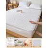 Waterproof Quilted Fitted Sheet Set With Pillowcase Anti-Slip Mattress Protector Twin Full Queen King Bed