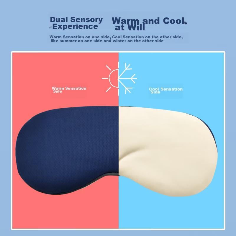 BDAC Two-Sided Cooling Ice Silk Eye Mask, Sleep Mask, Breathable, for Men And Women, for Sleeping, Office Work, Travel, Sleep, Smog And Dust