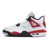 Детские кроссовки Air 4 Retro GS Red Cement White Fire-Red Black 408452-161