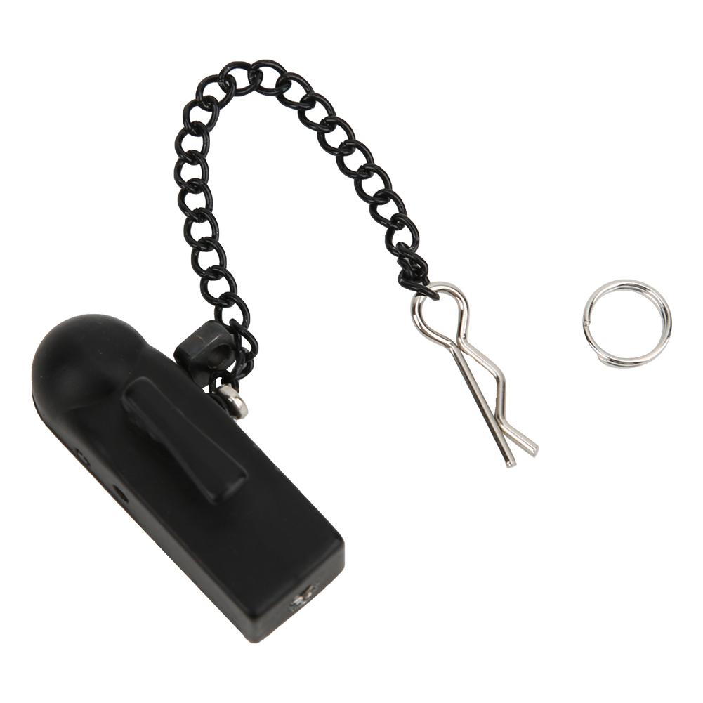 Black Metal Trailer, Component Accessories rc trailer hitch Buckle Connection accessories for 90046 90047 1 10 RC Crawler CarBlack