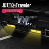 Передний бампер Jetour Traveler Shan Hai T2 со светодиодной противотуманной фарой и решеткой-прожектором для бездорожья.