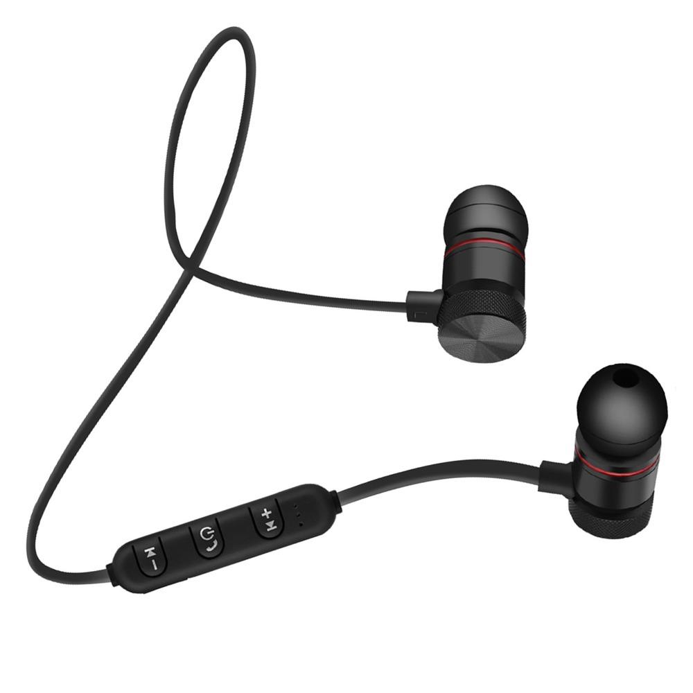 Stereo Sound Wireless Bluetooth Earphone Magnetic Neckband Earphones New Sports Headset