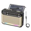 Портативное радио G Keni, совместимый с картой радиоприемника MP3-плеер, работающий от батареи, совместимый с зарядкой через USB, оснащенный светодиодной подсветкой, ретро-радио, горизонтальное