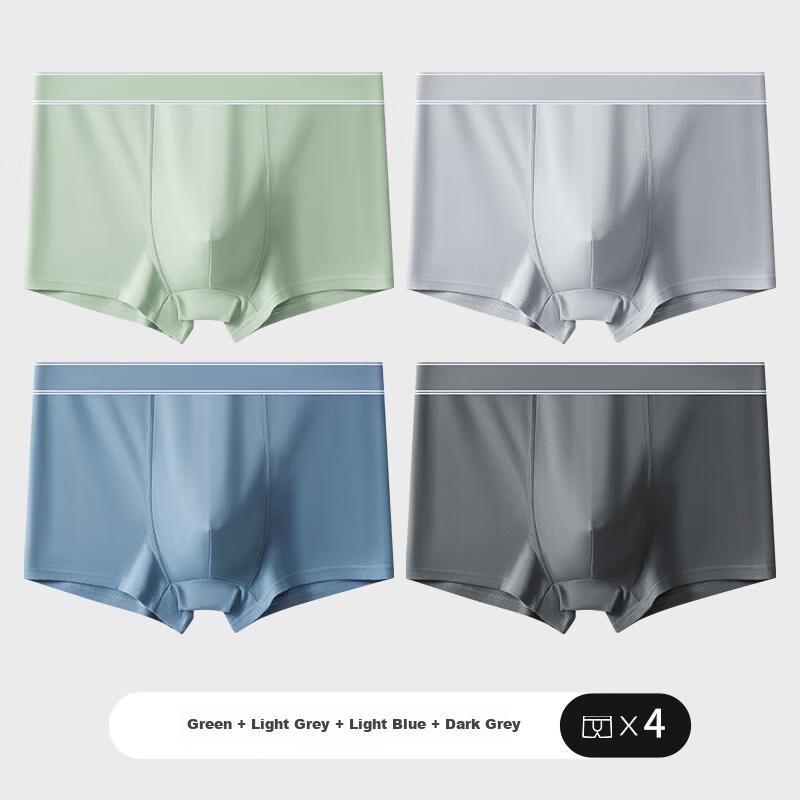 Me Feeling Men's Underwear, Pure Cotton, 7A Grade Antibacterial Crotch, Seamless Breathable Boxer Briefs, Large Size Men's Youth Shorts