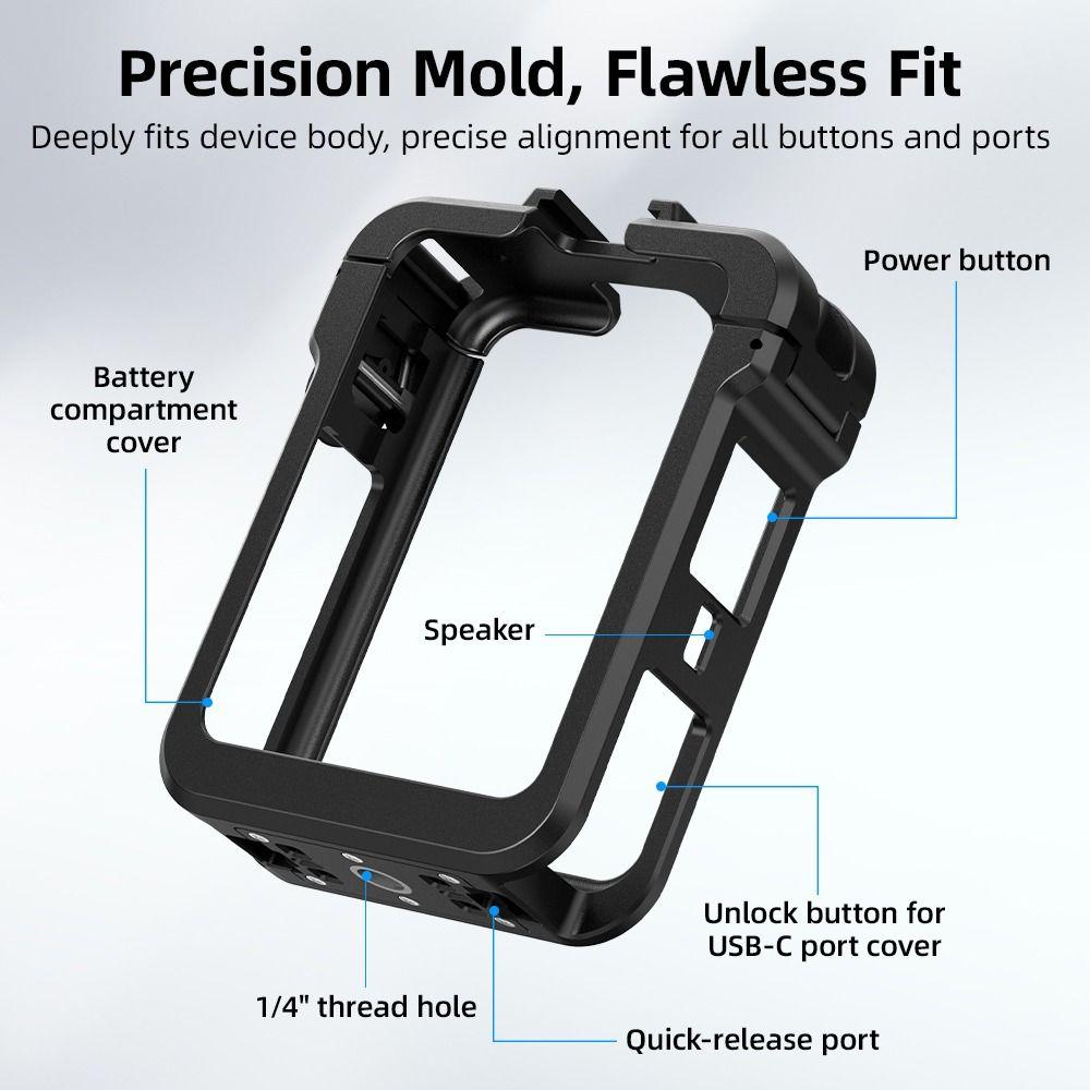 Magnetic Protective Case Rabbit Cage for DJI Osmo 360/Osmo 360 II Action Camera Accessories