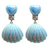 1 Pair Shell Children's Ear Clips Adorable Stand Out with Shiny Princess Design Kids' Earrings Accessories
