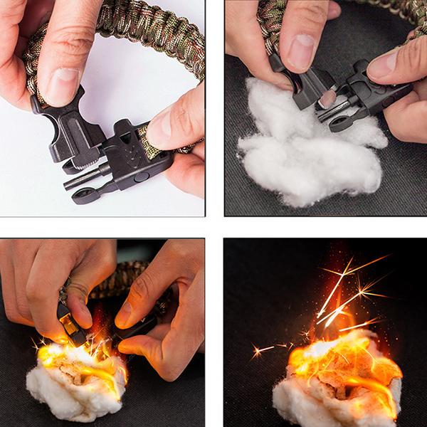 Outdoor Survival Waterproof Watch Umbrella Rope Bracelet Outdoor Camping Adventure Bracelet