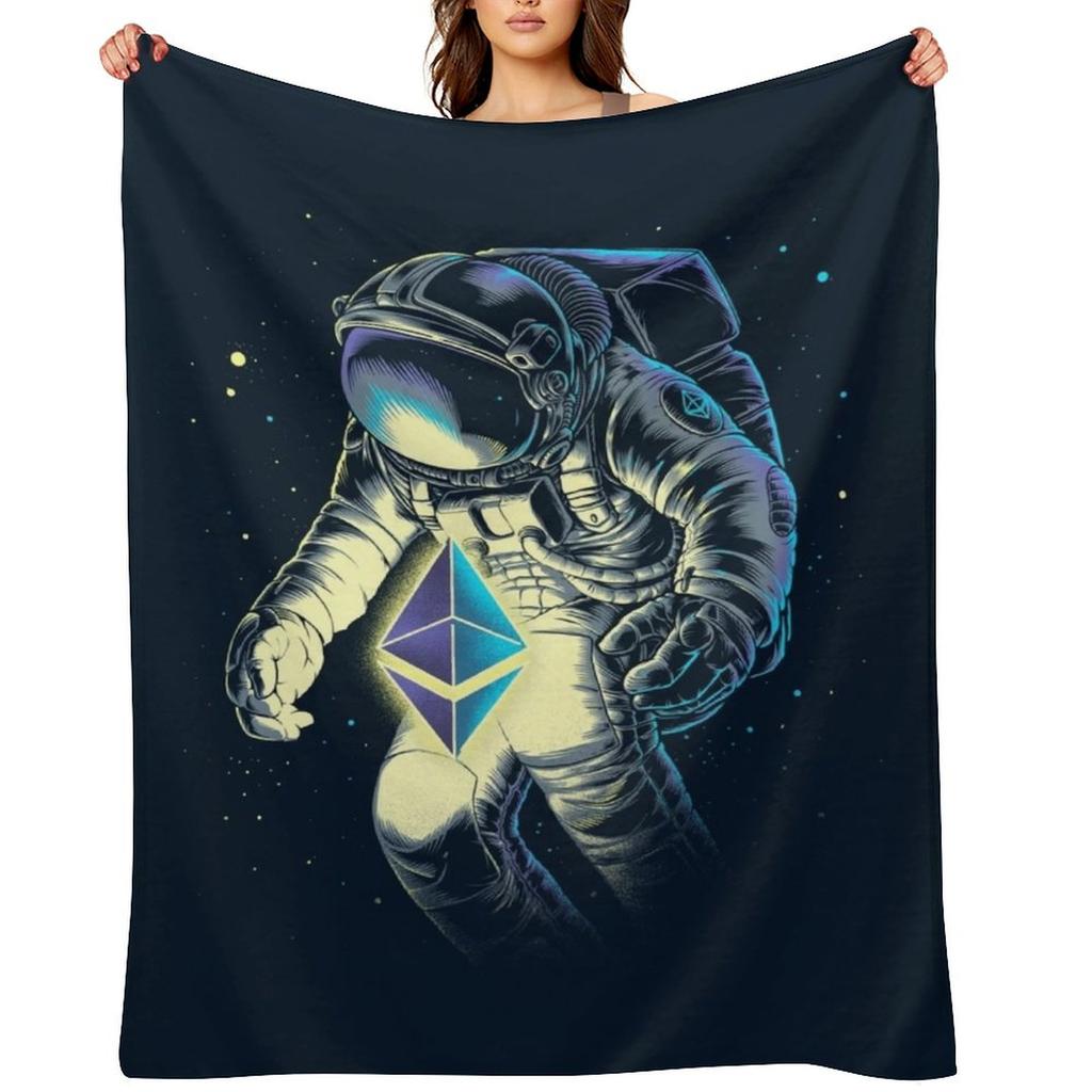 Space Ethereum Throw Blanket Sleeping Bag Sofa Quilt Fashion Sofas Comforter Blankets