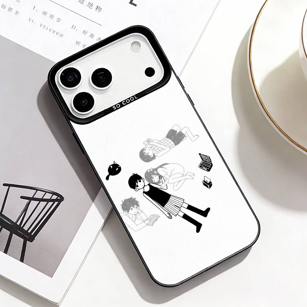 Классический чехол для телефона Omori для iPhone 17, 16, 15, 14, 13, 12, Pro Max, Черный, Цветной чехол для телефона