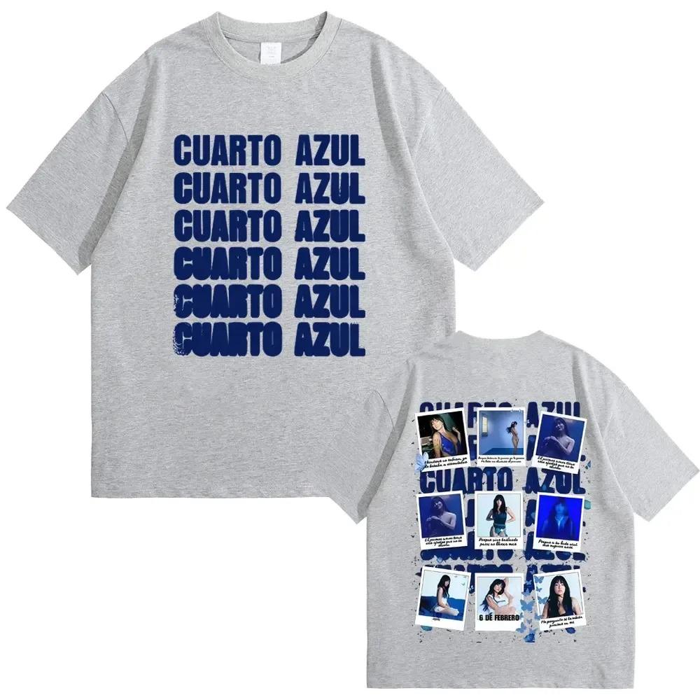 Cuarto Azul Album Double Sided Collage T-Shirt Latin Pop Artist Oversized White Unisex Music Oversized Women And Men T-shirts
