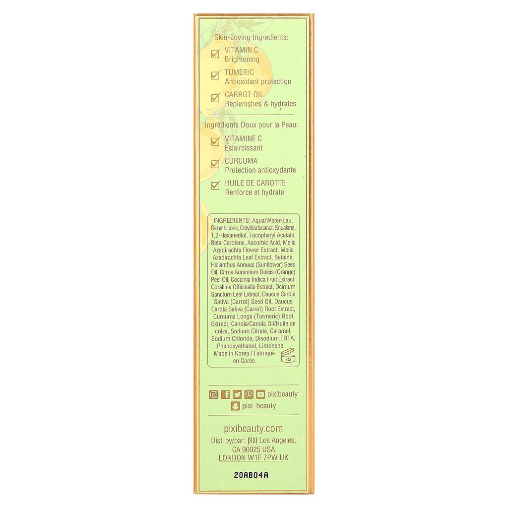 Pixi Beauty +C Vitamin Priming Oil, 1 Fl Oz (30 Ml)