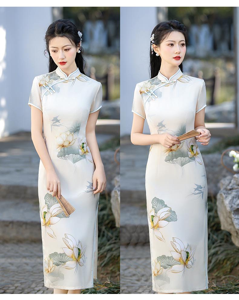 Современный летний чонсам 2024 года: Молодежная, стильная и повседневная национальная одежда