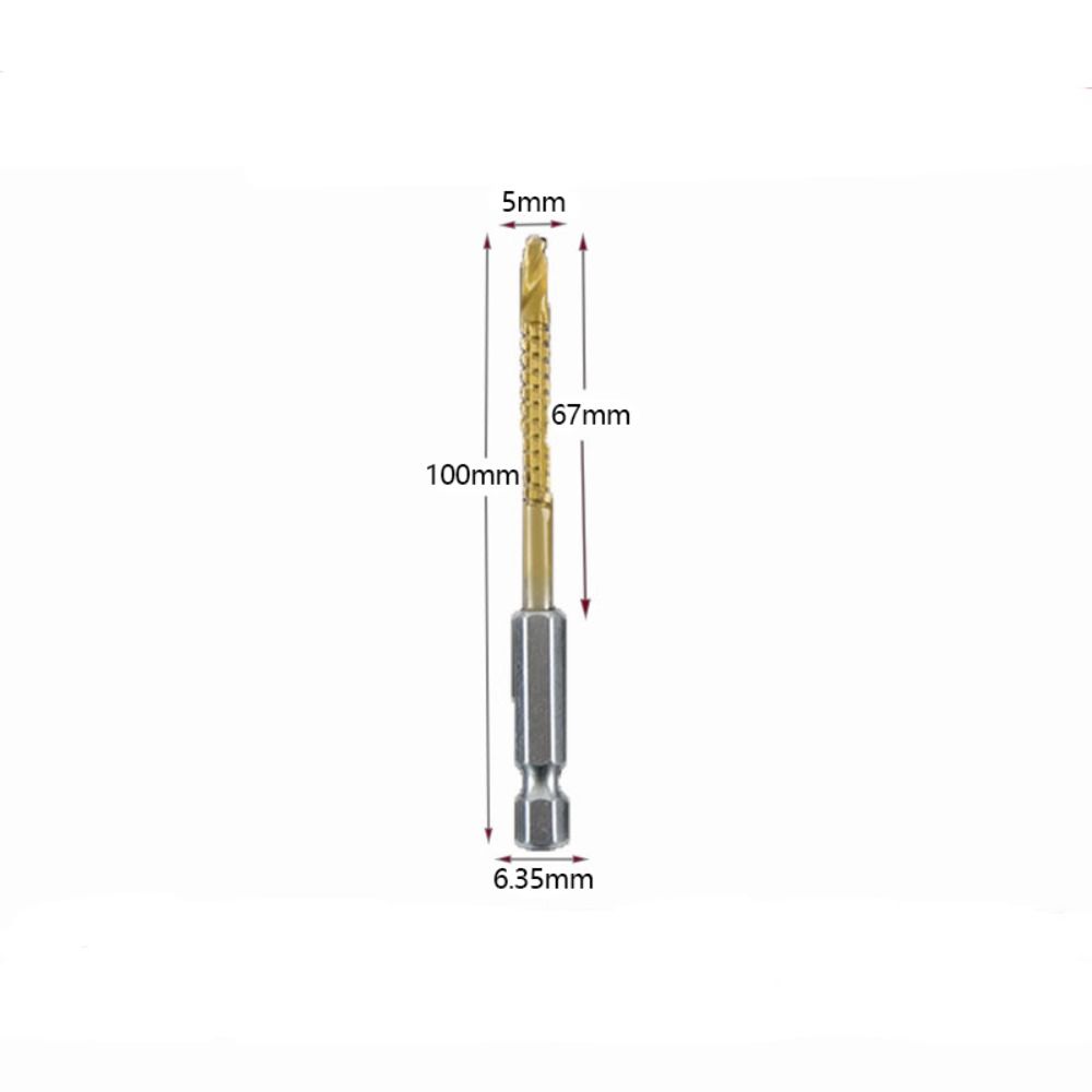 Hexagonal Shank Serrated Drill Bit High Speed Steel Cutting Drilling Slotting Tools Woodworking