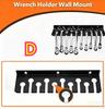 1pc Heavy-Duty Iron Wall-Mounted Tool Storage Rack, Screwdriver/Wrench/Pliers  Organizer Holder