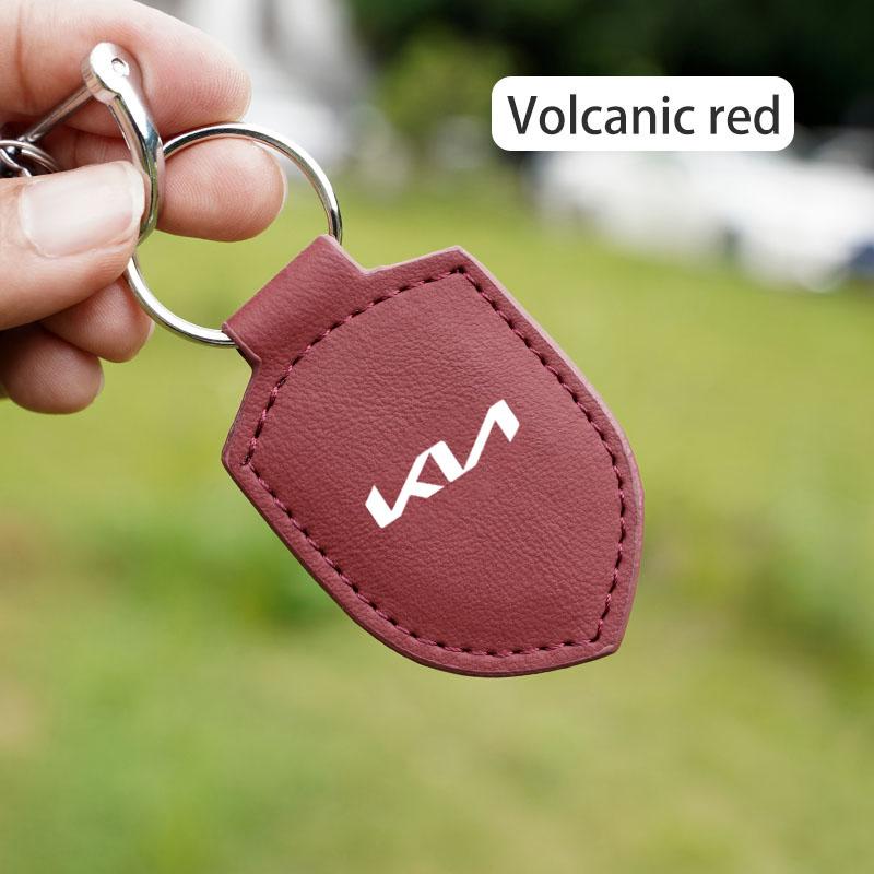 RVGH1 Брелок для ключей с логотипом автомобиля Моделирование Кожаный брелок Декоративный Для Kia GT-Line KN Sportage Ceed Rio Picanto Sorento Soul Cerato Venga