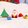 Творческая мода Рождественский снеговик Санта Миниатюрные фигурки Милые мультяшные микроукрашения Украшения для дома своими руками Аксессуары Подарки