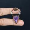 Amethyst Pendant Gemstone Jewelry, Copper Electroformed Pendant, Gift For Women Handmade Pendant
