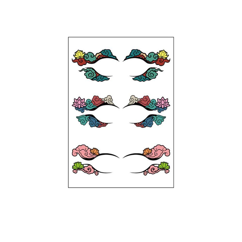 Наклейка для макияжа ресниц, водонепроницаемая наклейка для теней для век, татуировки на Хэллоуин