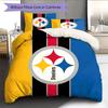 Pittsburgh Steelers2 Pattern Bedding Quilt Set Home Decoration Gift (1 * Duvet Cover + 2 * Pillowcase Without Core)