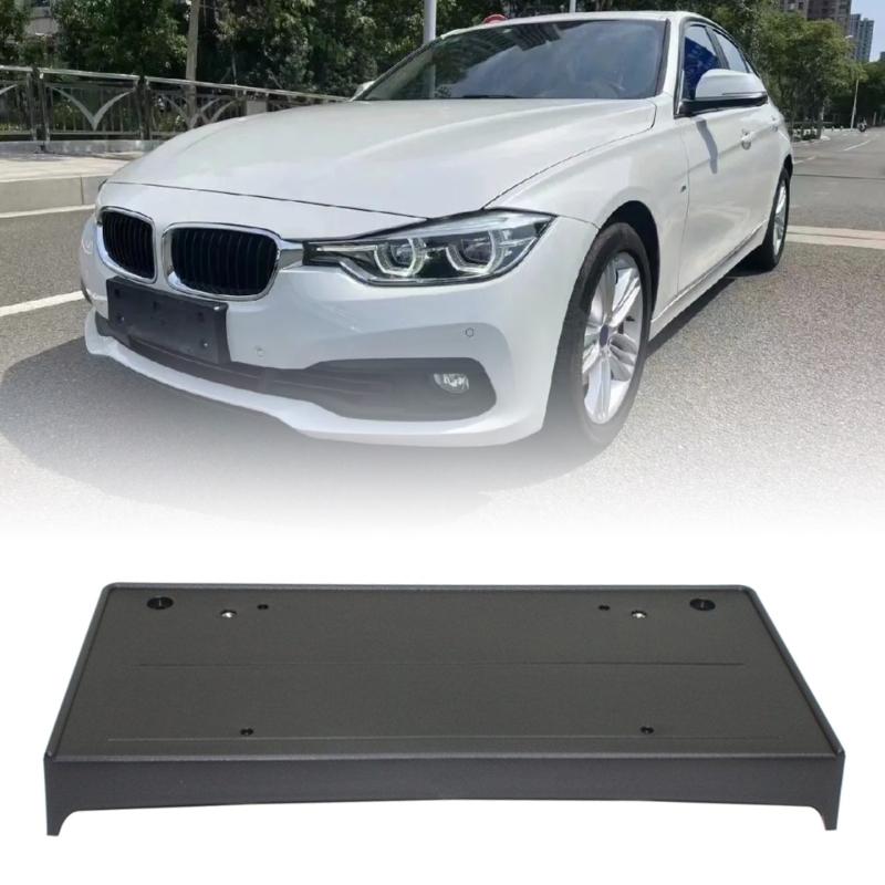 Передняя рамка кронштейна номерного знака с фиксированным основанием, держатель номера, подставка для регистрации, безопасные монтажные детали, подходят для 51117058449