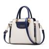 New Fashion 2025 Women's Color Block Handbag – Large Capacity, High Elasticity, Foldable Shoulder Crossbody Bag
