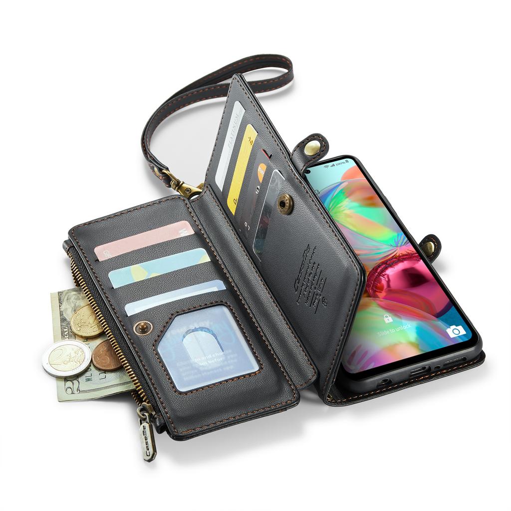 Для Samsung Galaxy Series A12 A13 A71 S20 S21 S22 S23 S24 S25 Z Fold3 Z Fold4 Z Fold5 Z Fold6 Многофункциональная сумка для хранения из искусственной кожи через плечо для телефона