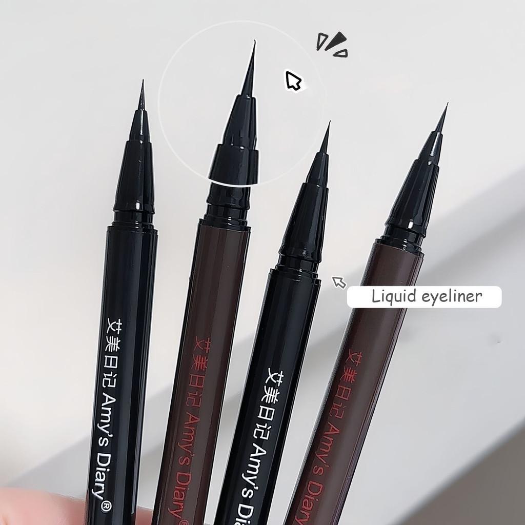Быстросохнущая натуральная трехмерная ручка шелкопряда Контурирующая жидкая подводка для глаз Ежедневный макияж глаз Водостойкий стойкий макияж Модный женский макияж