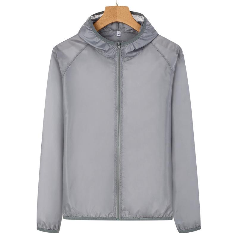 Летняя мужская солнцезащитная одежда, легкая дышащая куртка из ледяного шелка с капюшоном, быстросохнущая, защищающая от ультрафиолета, для активного отдыха