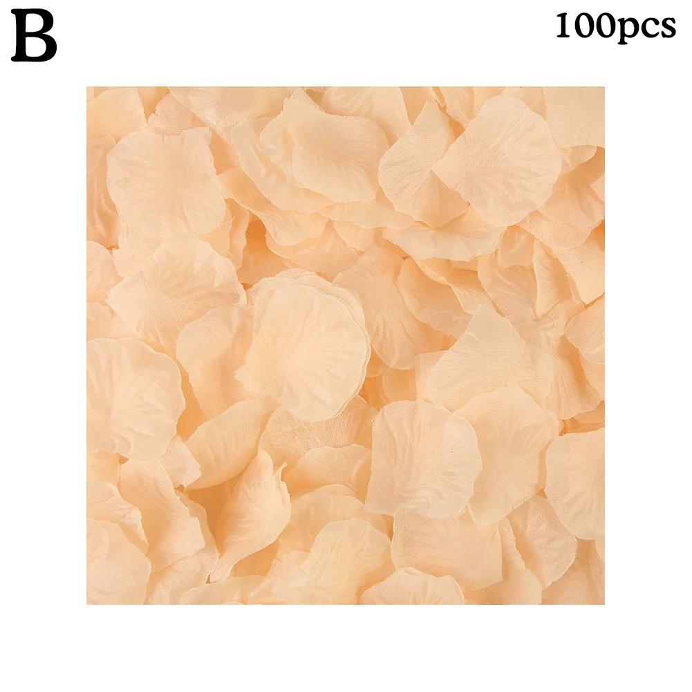 100 шт. искусственные лепестки роз, красочные красные, белые, золотые лепестки роз, цветы для романтической свадьбы, Дня святого Валентина, вечеринки, украшения