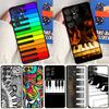 Музыкальный чехол для телефона с клавишами пианино для Samsung Galaxy S25 S24 Ultra S9 S10 S20 S21 S22 Plus S23 FE S24 FE Чехол