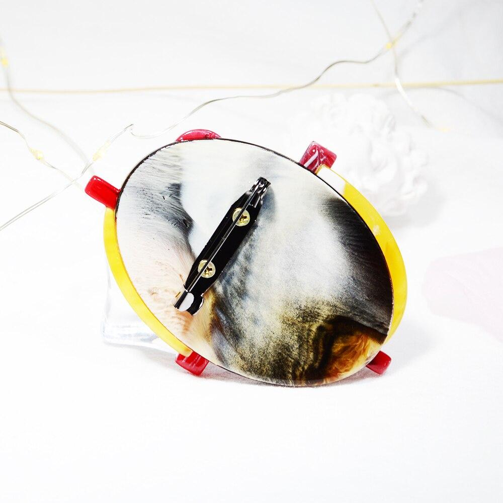 Blucome Качественная акриловая геометрическая брошь, булавки для костюма, сумки, хиджаба, булавки для лацкана, значки, подарки на Новый год