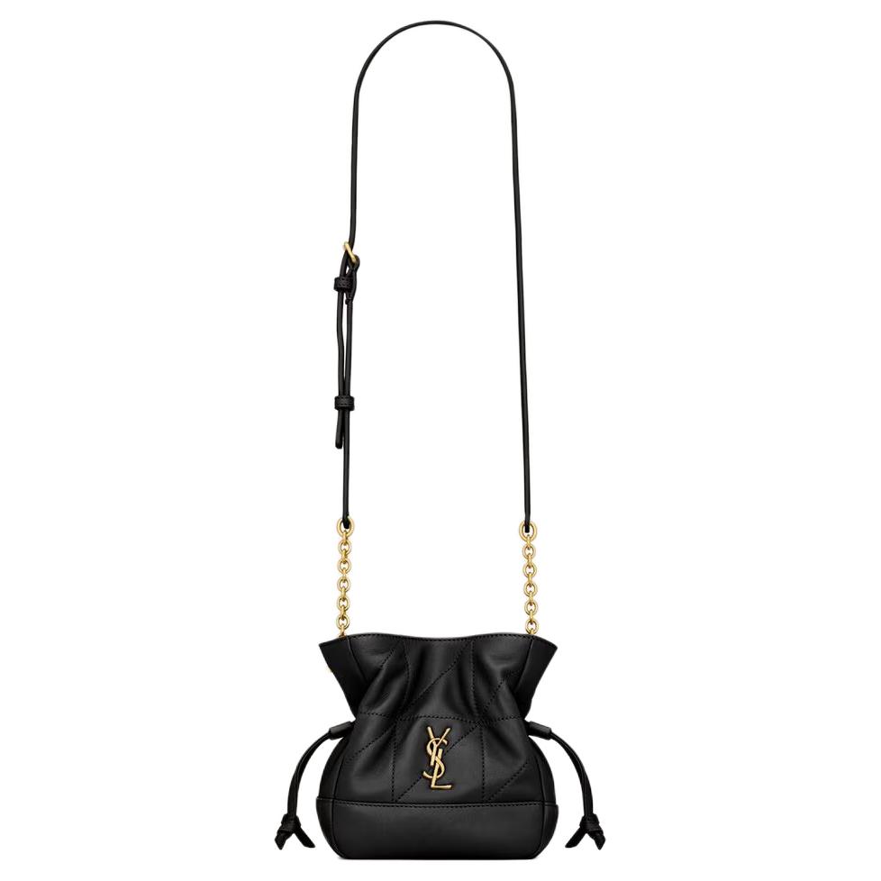 Saint Laurent Medium Pouch Bag Nero Women Bags Black 859174-AAB32-1000