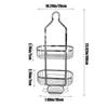 Подвесная полка для душа, из нержавеющей стали, для подвешивания над душевой лейкой, многофункциональная полка для хранения средств для ванной, мыла, полотенец, туалетных принадлежностей