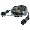 16A Waterproof Aviation Connector: Flame-Retardant, 3-Core 2.5mm² Male-to-Female Power Cord