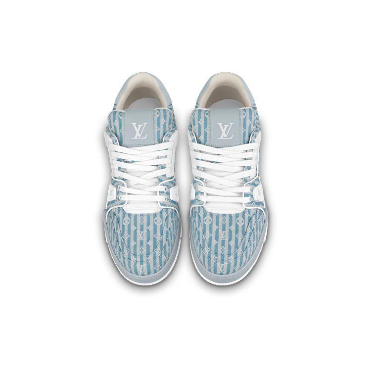 Louis Vuitton Кроссовки Lv Trainer 'Синие Полосы С Монограммой' 1ABG1N