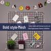 Black Iron Mesh Jewelry Photo Display Grid
