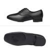 Latin Dance Shoes For Men Black Modern Dance Shoes Salsa Ballroom Tango Latin Shoes For Boys Men Flat Heel Free Shipping