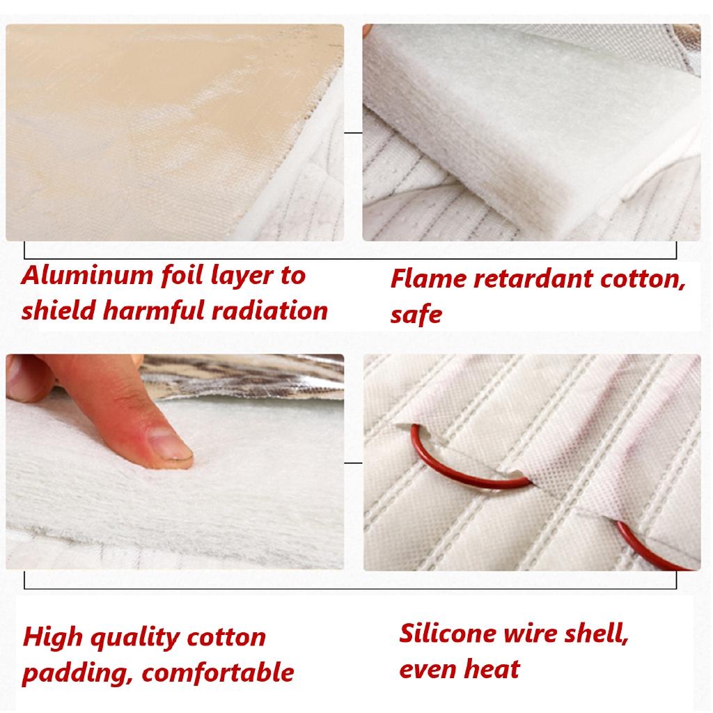 AC220V 60Hz Jade Massage Heating Mat Seat Pad Infrared Tourmaline Stone Pain Relief Relax Mat Therapy Back Shoulder Leg Muscle Body