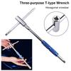 1Pcs Adjustable T Handle Hexagon Wrench Socket Tool for Car Electric Vehicle Motorcycle Maintenance