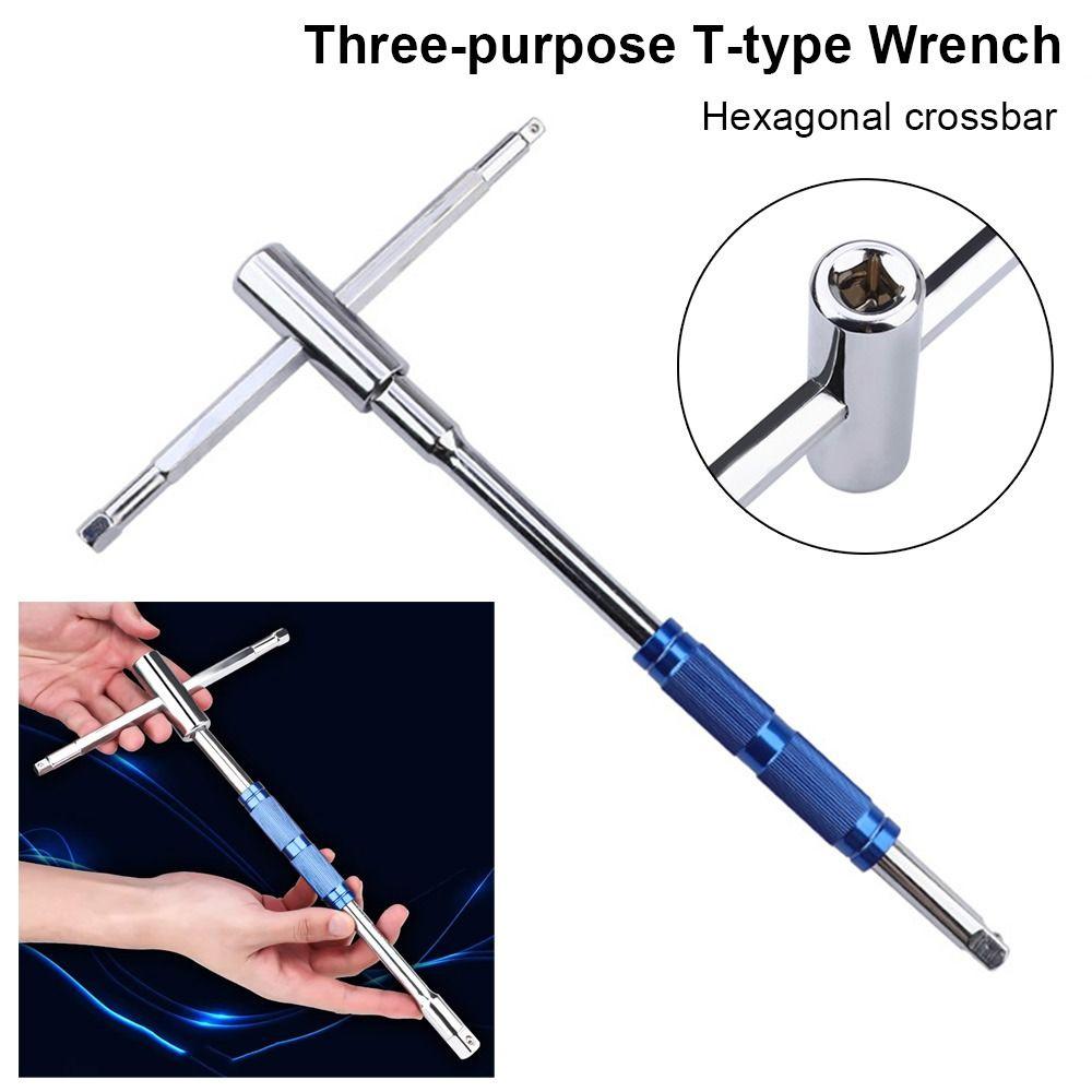 1Pcs Versatile T Handle Hexagon Wrench for Car Electric Vehicle Motorcycle Maintenance