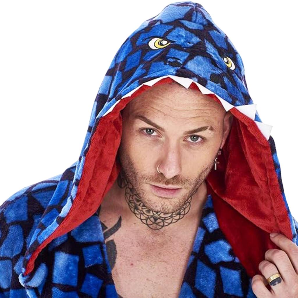 Keanu Mens Raptor Fleece Dressing Gown