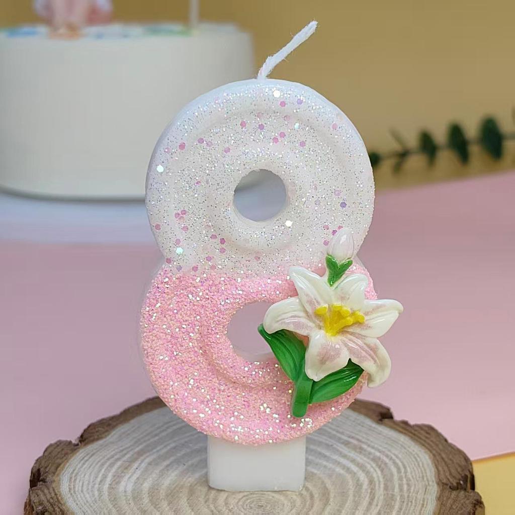 Креативные свечи для торта на день рождения с цифрами 0-9 для украшения торта