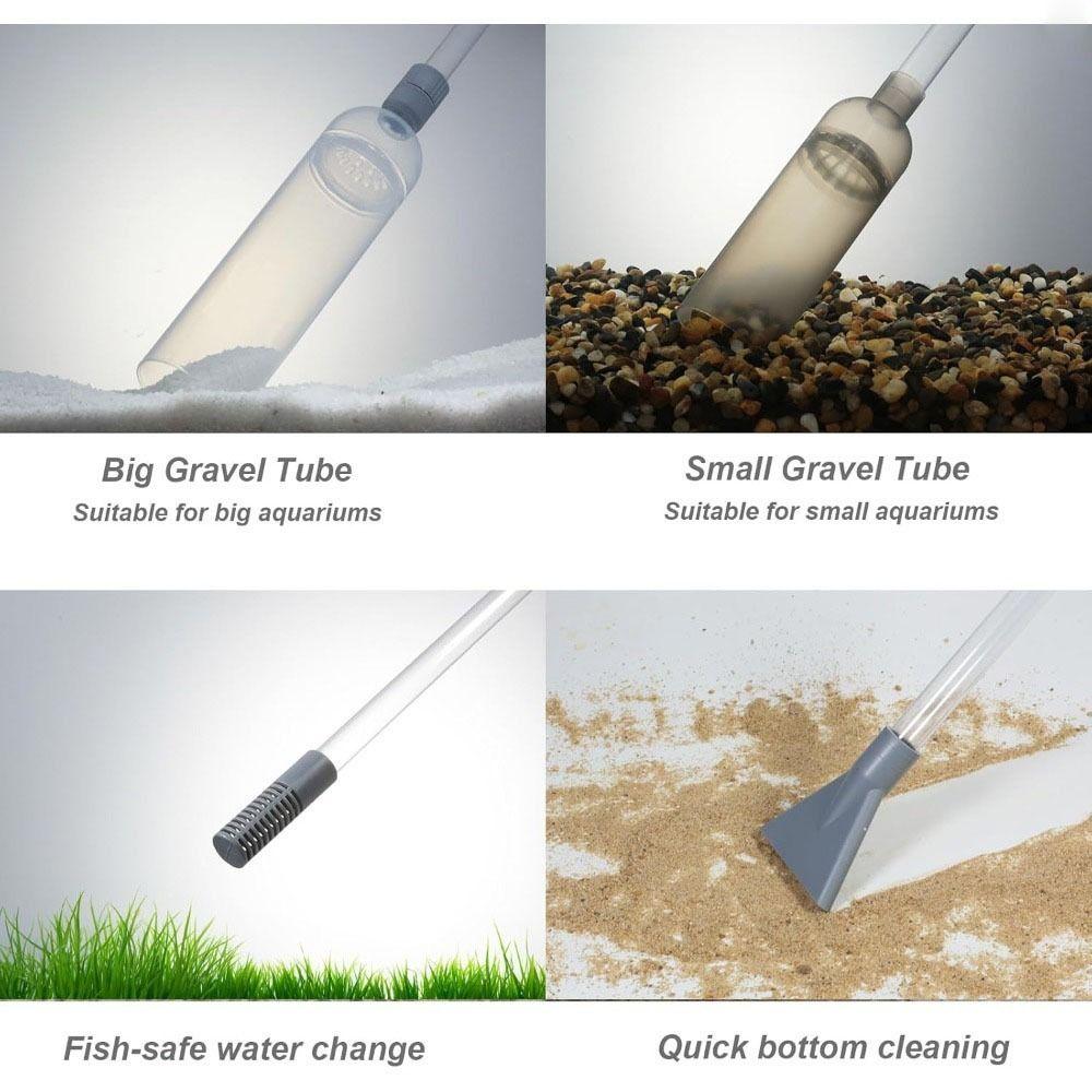 1Pcs Extension Tube Fish Tank Siphon Vacuum  for Large Fish Tank Gravel Sand Cleaning