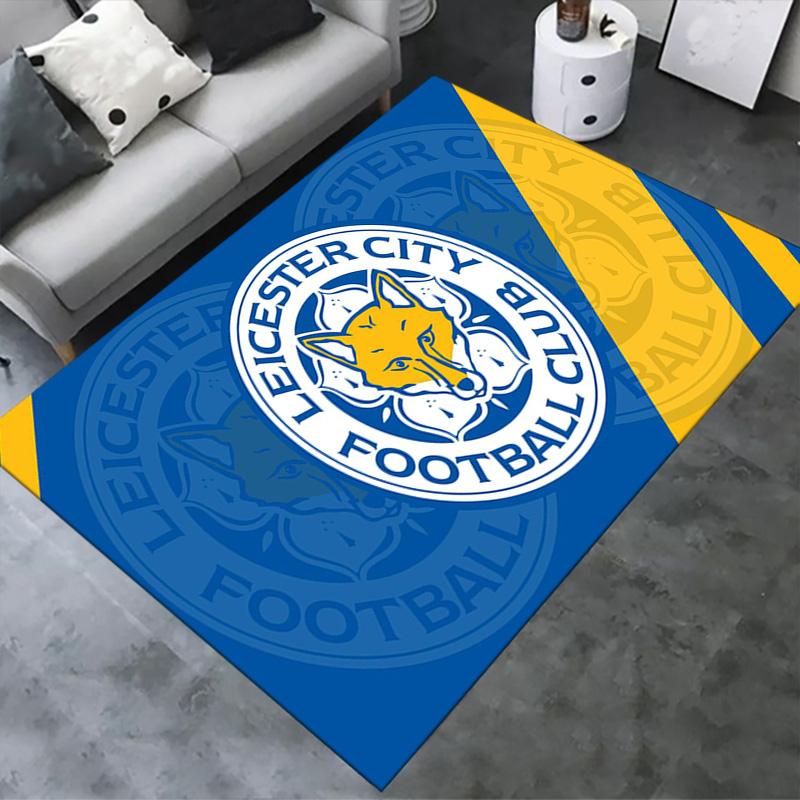 Leicester City FC Carpet Rug for Living Room Bedroom Home Sofa Decoration,Kids play Non-slip Floor Mat